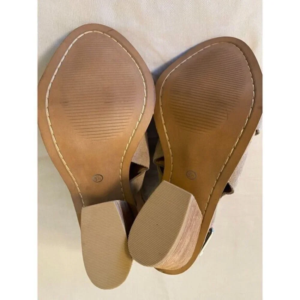 NWOT Diba brand Womens‎ Slingback Peep Toe Chunky Heel Size 8.5